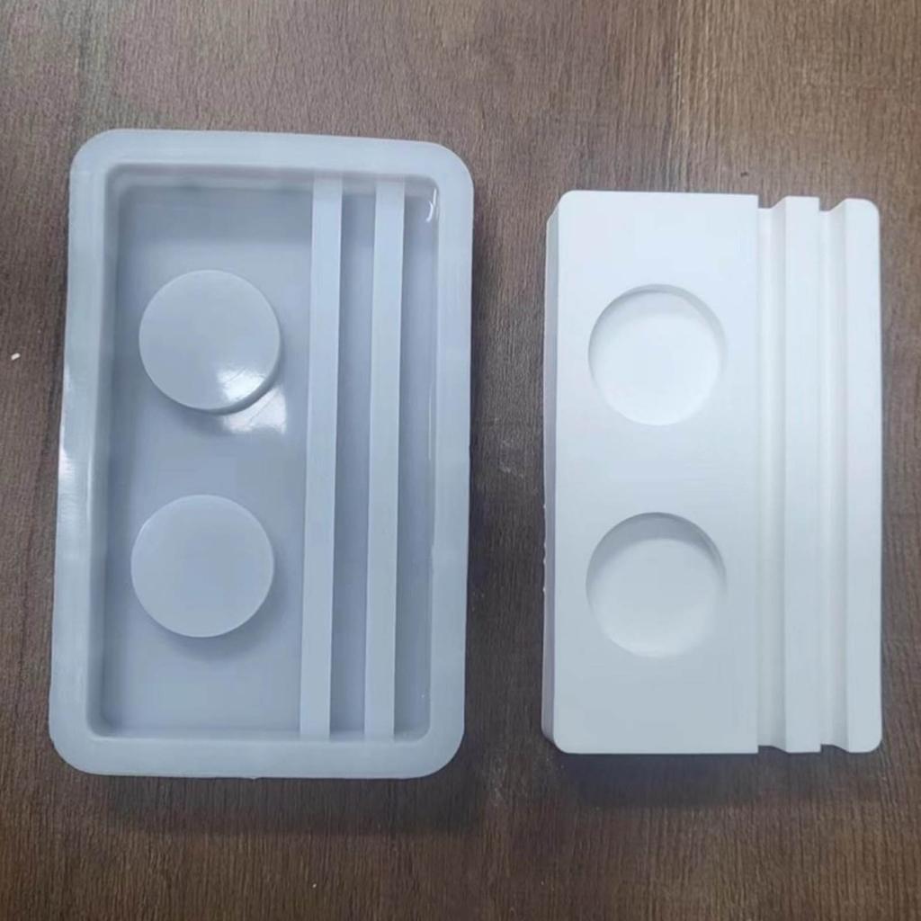 2-in-1 Candle Holder Mold for Crafting Candle Holder Tealight Holder Gypsum Ornament Art Craft Epoxy Resin Casting