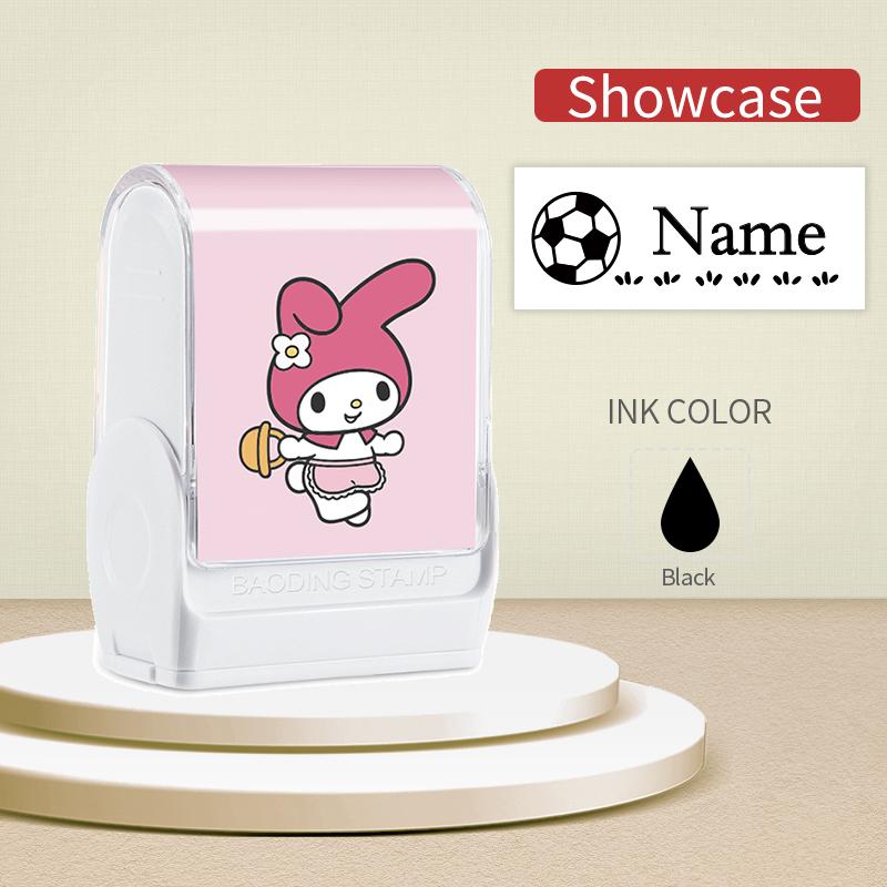 Персонализированная печать с именем Cinnamoroll - Водонепроницаемая, устойчивая к выцветанию чернильная печать для канцелярии, Подарок на день рождения, Школьный сезон, Милая и стильная