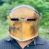 Шлем Барбута   Средневековый Рыцарский Доспех 18г Мягкая Сталь Шлем LARP Косплей Хэллоуин Костюм Барбута Шлем Воина с Забралом