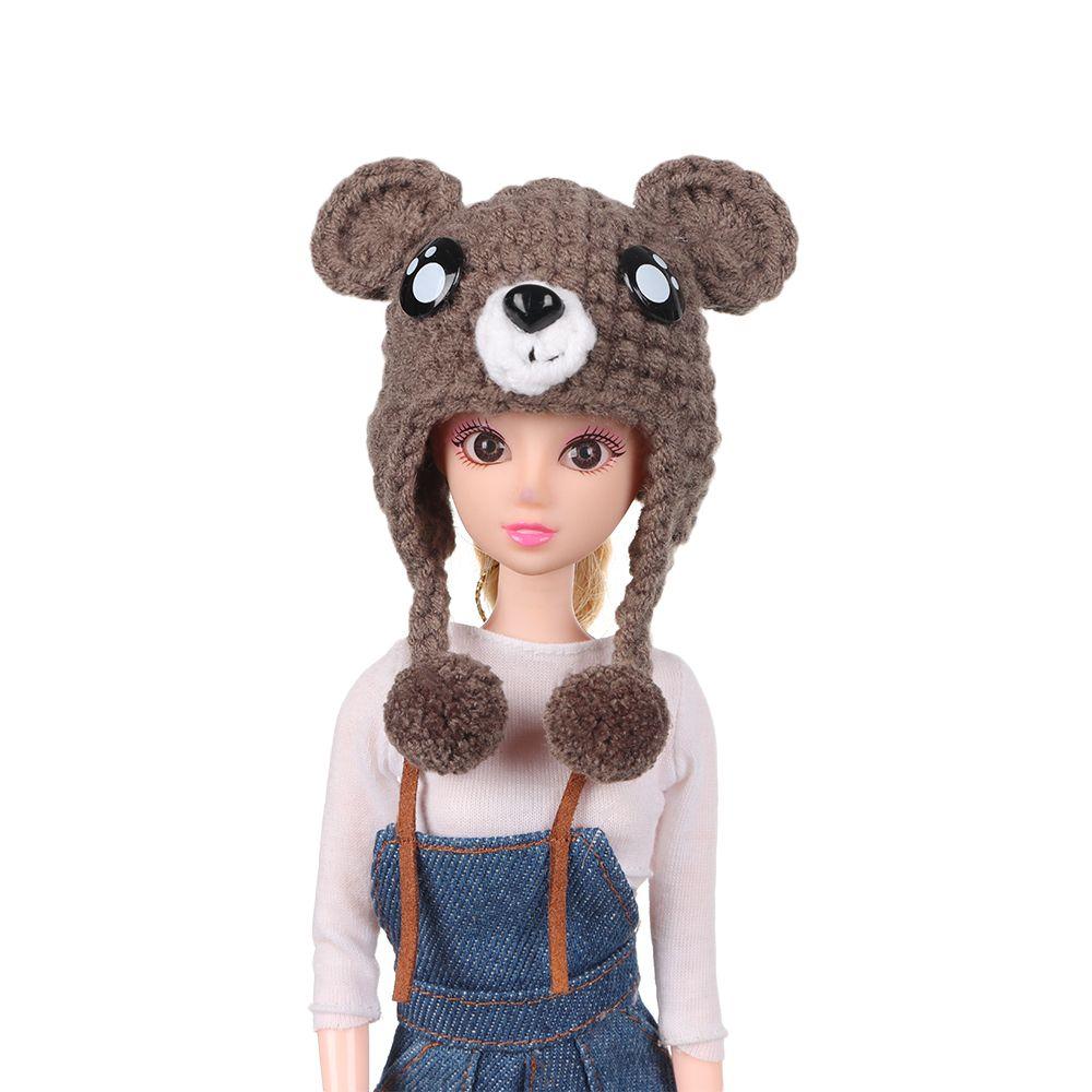 Clothes Accessories Fashion Cloth Cartoon Knitted Hats Doll Knitted Hat 1/12bjd Hat Animal Ear Caps