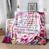 Love In Every Stitch Flannel Blanket-Soft and Suitable for Sofas,Beds,Offices,Travel,All Seasons,Great Gift for Holidays and Birthdays.