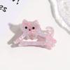 Acetate Retro Shark Clip Cat Design High Ponytail Holders Elegant Hair Claw Clips  for Women Girls