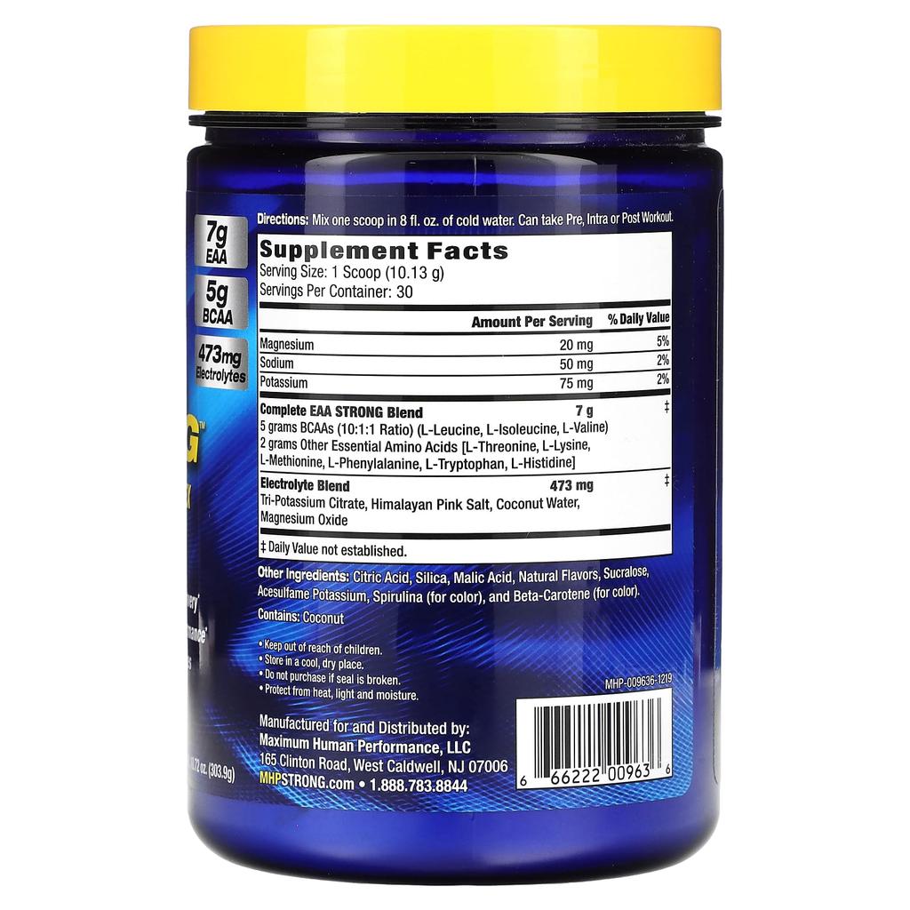 MHP EAA Strong, Lemon Lime Flavor, 10.72 Oz (303.9 G)