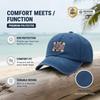 [Vintage USA Baseball Cap] Adult Unisex "USA" Floral Print Adjustable Sun Cap Breathable Curved Brim Streetwear Baseball Hat For Patriotic Holidays &
