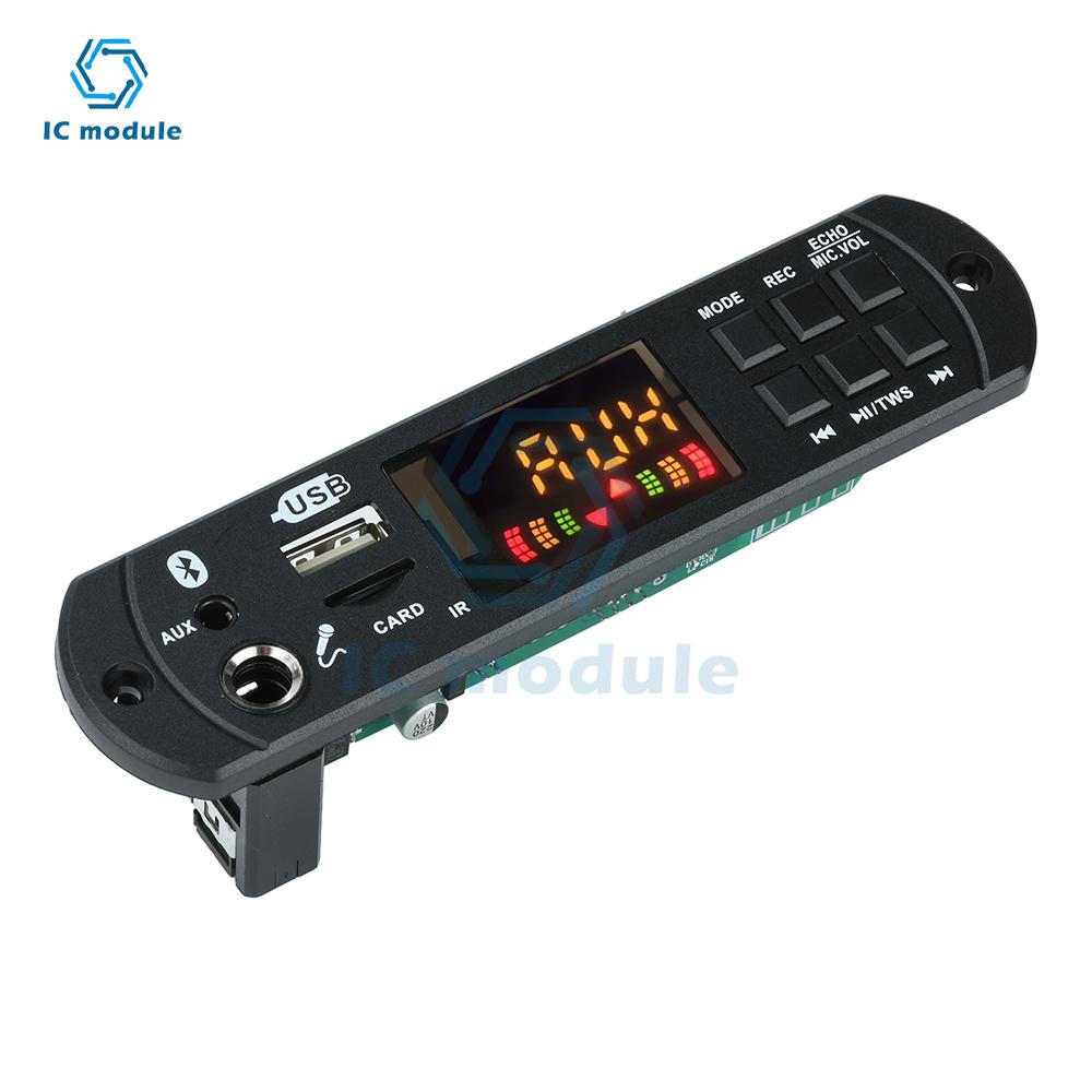 Плата декодирования MP3 BT DC 12V Автомобильный аудио MP3 декодер Декодирующий модуль MP3 / WMA / WAV / APE Декодерная плата без усилителя