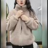 Ayollar qishki flis kurtkasi: Iliq, Qalin, Qarishga qarshi, Keng, Slim Fit