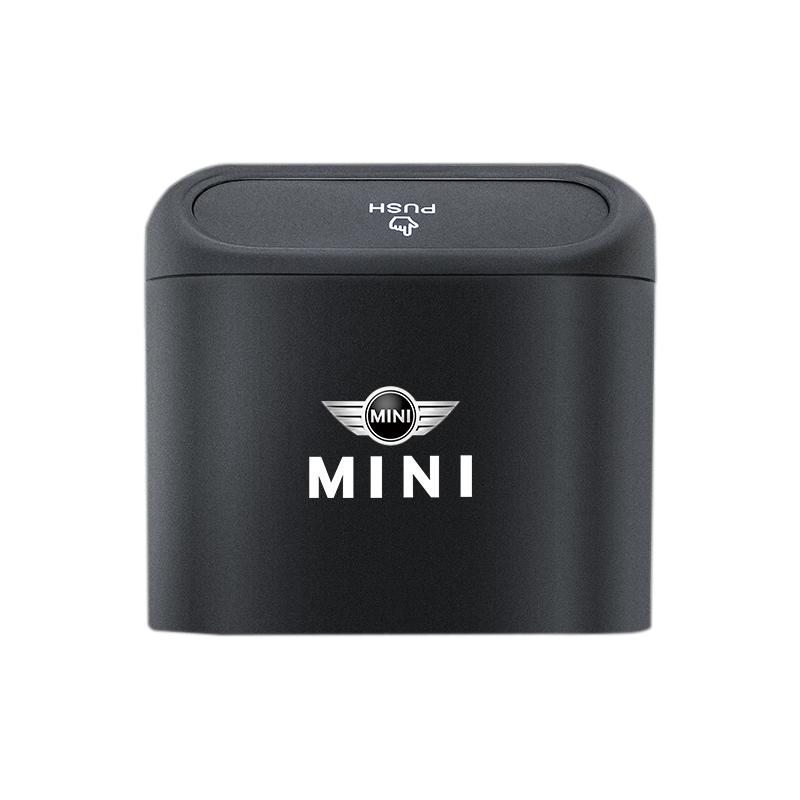 Car Portable Trash Can Auto Logo Sundries Storage Box For MINI One Cooper JCW Countryman Clubman Cabrio Paceman Coupe wheel hub