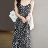 Women's Summer Halter Floral Chiffon Dress Light Cooked Wind Thin Dress