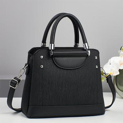 Новая сумка-тоут Macaron Tote, универсальная, в полоску, с лоскутным узором, большая вместимость, трендовая сумка через плечо