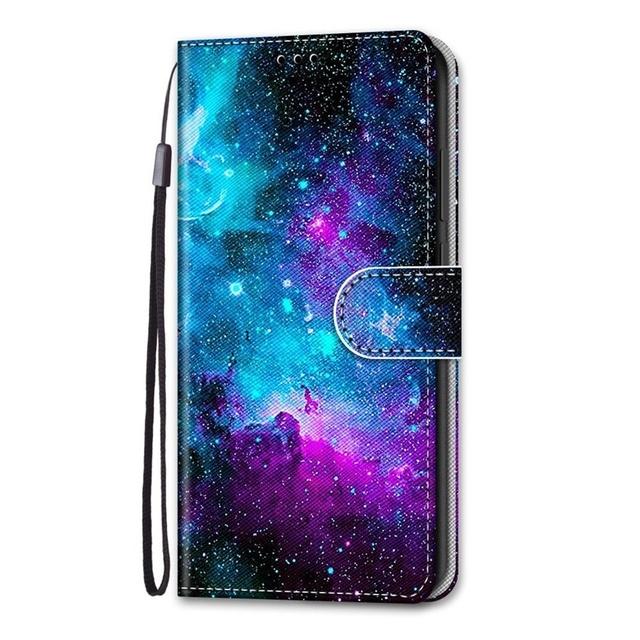 Phone Case For Samsung Galaxy M23 M33 M53 5g M32 M51 M52 M62 F62 F23 M01 Book Painted Flip Card Slot Cover Leather