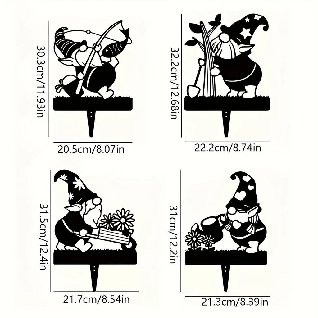 Знак-вставка в землю Металлический Крест для Садовой Декорации