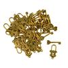 30Set of Filigree Key Lock Toggle Clasps Connector DIY Making Vintage Gold