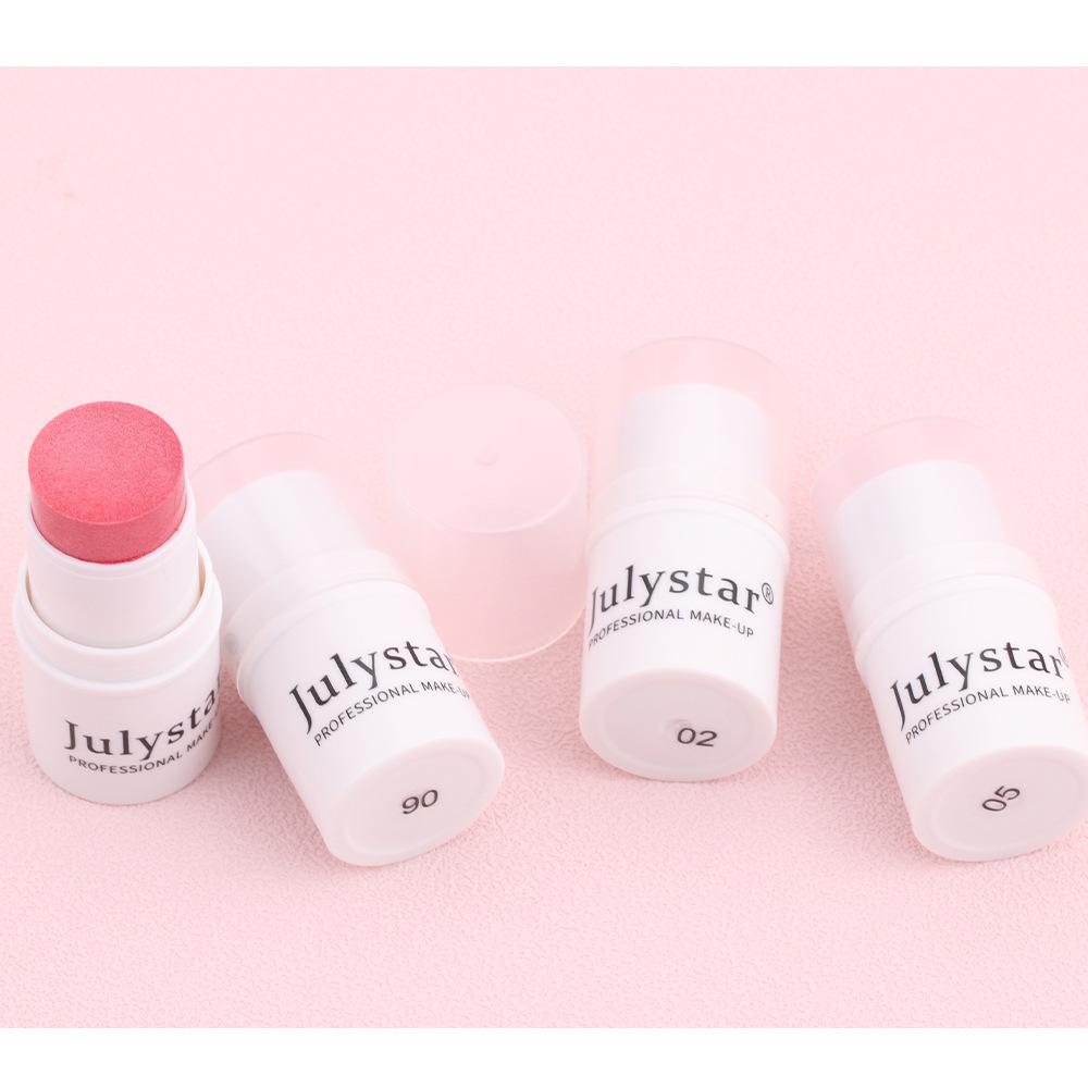 Румяна-хайлайтер Julystar Light Pink - естественное сияние без стойкого цвета, легкое создание нежных черт лица