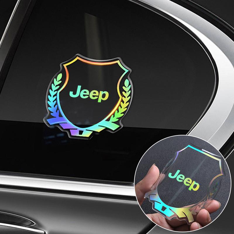 Reflective Car Stickers Moto Body Decor Decals Accessory For Jeep Grand Cherokee Wrangler JK Gladiator Compass Renegade Patriot