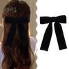 Ribbon Bowknot Decor Hair Pin Anti-slip Hair Clip Headband Scrunchy Ponytail Holder Women Girl Decorative Hair Accessory