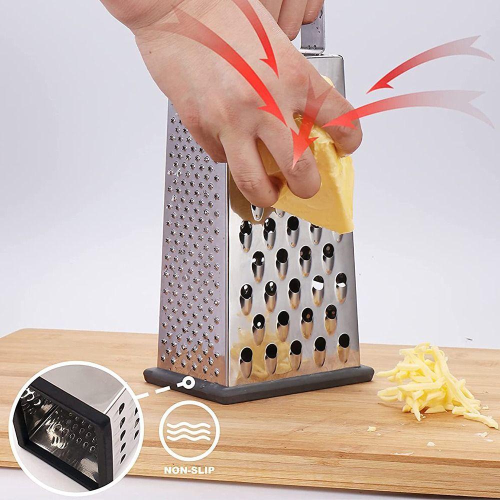 4-Sided Blades Manual Cheese Grater with Handle Kitchen Chopper Food Shredder  Cooking Accessories