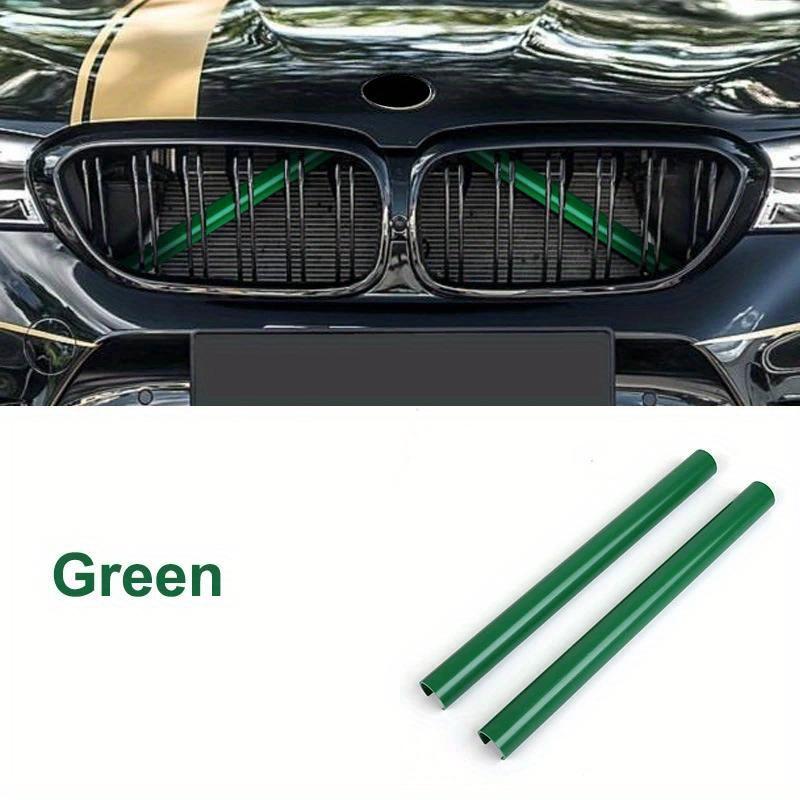 2 шт., накладки на переднюю решетку автомобиля для BMW F10 F11 F01 F02 F03 F04 F07 F06 F12 F13 F39 F48, полоски на переднюю решетку, рамка, наклейки для украшения автомобиля