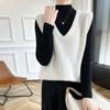 Женский кашемировый жилет Qinghe Cashmere 30% кашемир 70% шерсть осенне-зимний кашемировый жилет мягкий и теплый