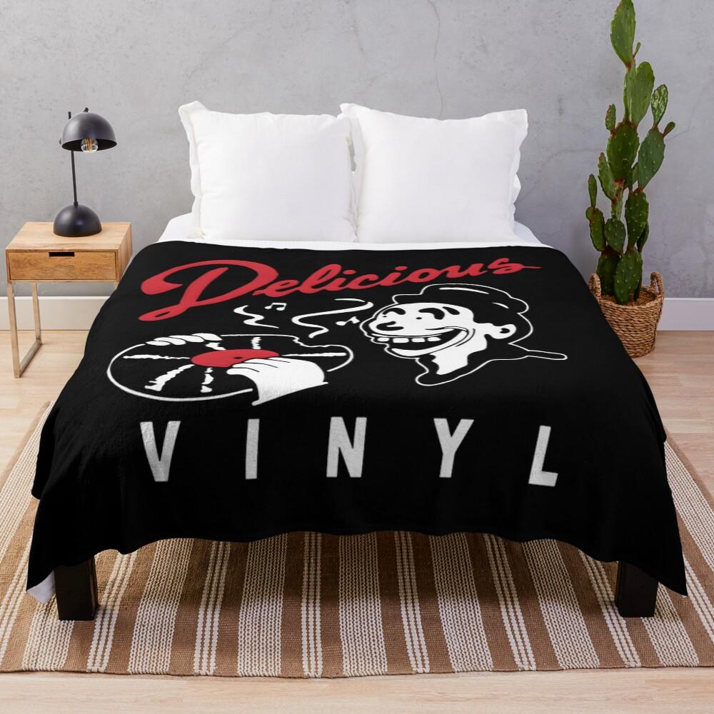 Delicious Vinyl Band logo Throw Blanket