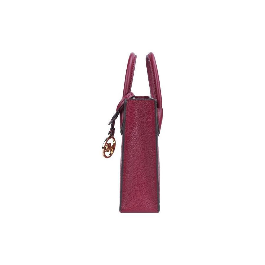 Michael Kors Сумка-тоут с подвеской-буквой Mk, из натуральной кожи с текстурой гальки, сумка для покупок, сумка через плечо, мини-сумка-тоут женская 35S1GM9TOL-MULBERRY