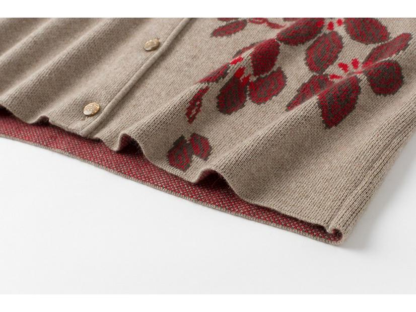 Женский шерстяной кардиган с круглым вырезом, пальто-свитер, осень/зима 2025