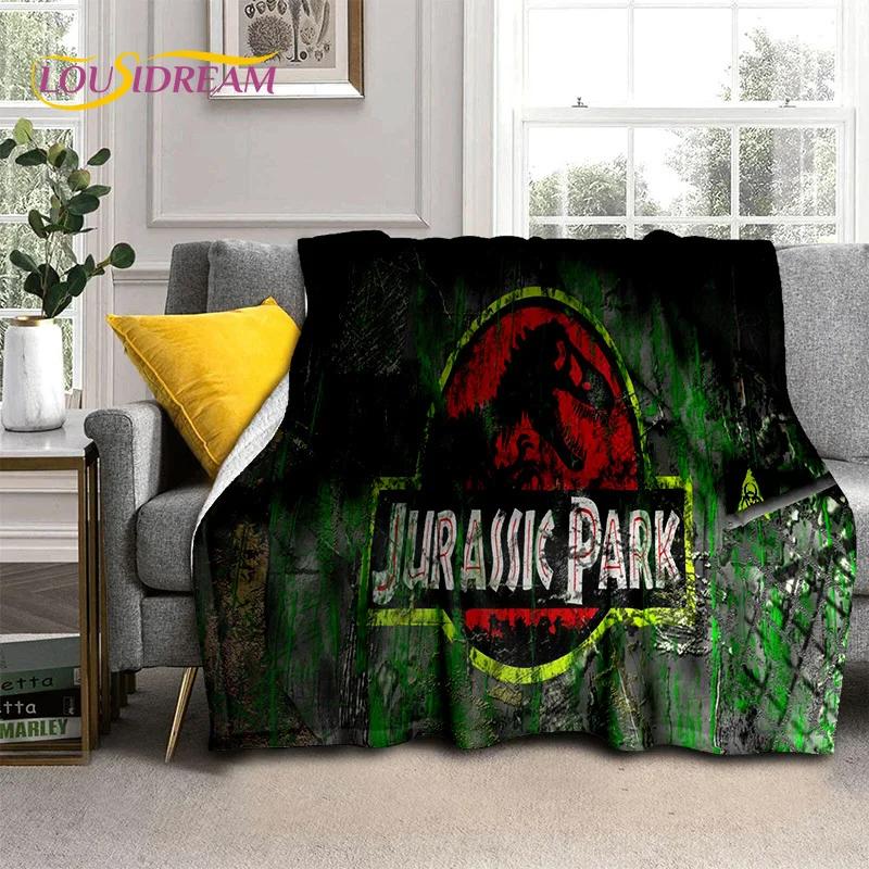 3D Мультяшное Одеяло из Мягкой Фланели с Динозаврами Парка Юрского периода для Кроватей, Спальни, Дивана, Пикника, Плед для Отдыха на Открытом Воздухе, Подарок