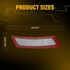 2X Bumper Clear Front Side Light Reflectors For 2011-2016 525I F10 BMW 528I 530I