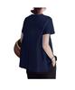Back Frill Cut and Summer Short Cut and Back Crew Round Casual Crew Neck [Riaminy] Top, T-shirt, Sew, Women's Clothes, Sleeves, Sew, Gather, Neck,