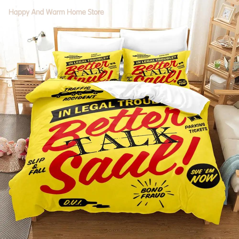 Butter Call Saul Bedding Collection Single Twin Full Queen King Size Bed Collection Aldult Boys Bedroom Duvetcover Collections 3D Bed Linen Collection
