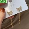 Fashion Butterfly Tassel Drop Earrings For Women Vintage Jewelry Modern Party Wedding Bridal Accessories Trendy Dangle Earrings