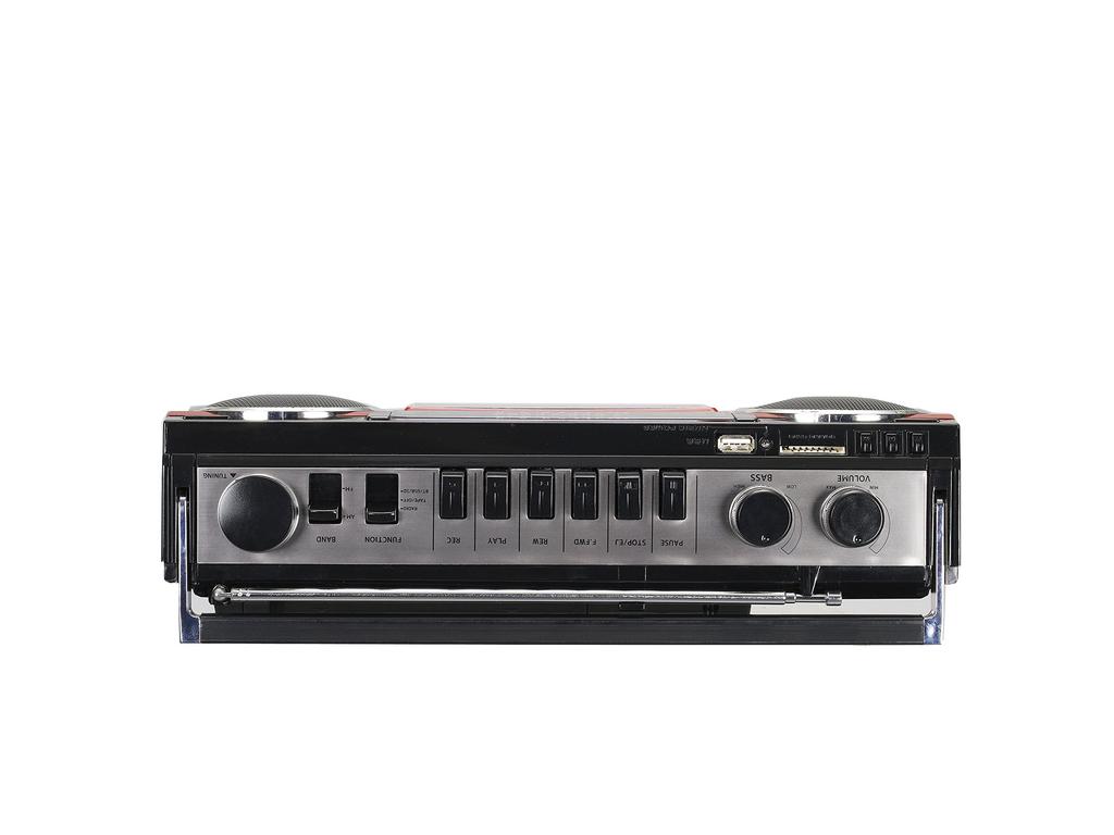 SANSUI Bluetooth-радиокассетный плеер с картой воспроизведения MP3 [совместим с USB/SD] SCR-B2 [RD]