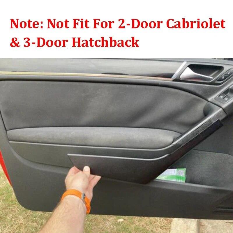 Интерьер автомобиля, передняя левая и правая дверная ручка, накладка, черная, автозапчасти для VW Golf MK6 2009 2010 2011 2012 2013 GTI