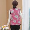 New Style Velvet-Lined Buttoned Vest for Middle-Aged Women - Warm and Fashionable for Autumn/Winter.