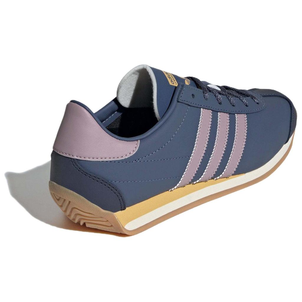 Adidas Originals Country Classic Comfortable Shock Absorbing Durable Low Top Running Shoes Unisex Sneakers Blue Purple IE8612