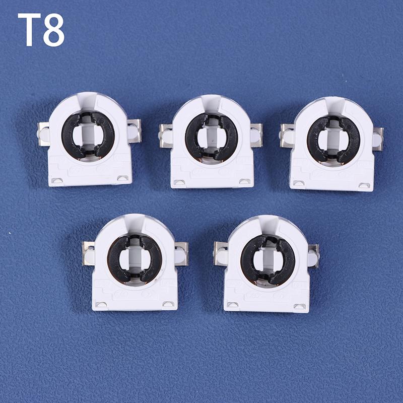 5 шт. Патрон для люминесцентной лампы T5 T8 с цоколем G5 G13, нешунтированный, термостойкий, AC 500 В 2 А для светодиодной люминесцентной лампы