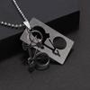 Boys Cosplay Stainless Bicycle Pendant Chain Jewellery Necklace Bike Silver
