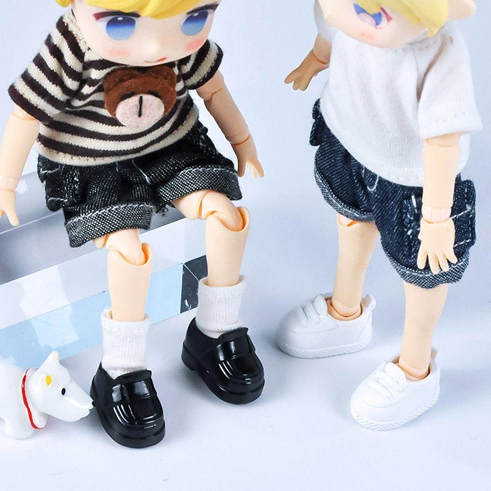 Styles For ob11 Doll Slippers High Heels 1/12 Dolls Shoes Fashion Sandals Cute Shoes PVC Doll Wear