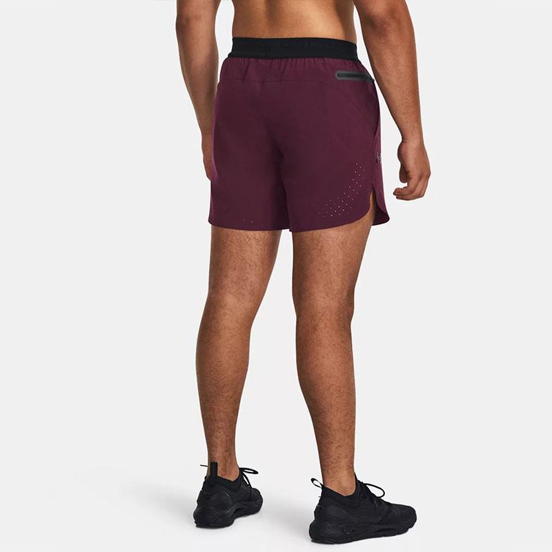 Under Armour Спортивные шорты Peak Solid Color с эластичной талией, мужские шорты темно-коричневого цвета, красные 1376782-600