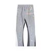 Mens Womens Classic Graffiti Print Loose Fit Sweatpants Casual Trousers Streetwear
