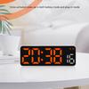 Digital Alarm Clock with Date Temperature LED Display and Timer Adjustment Brightness Battery Operated for Bedroom Table