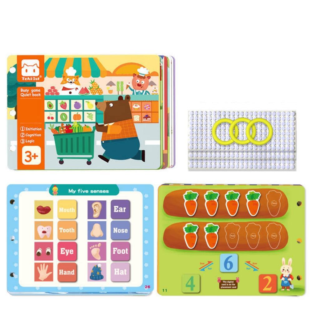 Handmade Montessori Quiet Busy Book Repeated Pasting Animals Sticker Book  Toddlers