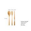 Набор деревянных столовых приборов YFJY: Гравируемая вилка, ложка, палочки для еды с тканевым мешочком - Идеально для свадеб и повседневного использования