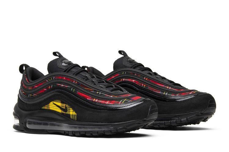 Women's Sneakers Nike Air Max 97 Tartan Black (Women's) Black/Black-University Red-Amarillo
