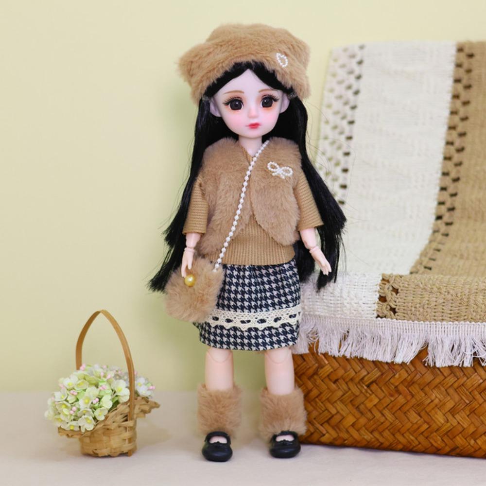 Привлекательные глаза 30 см BJD кукла с одеждой 1/6 SD принцесса макияж шарнирная кукла девочка подарок