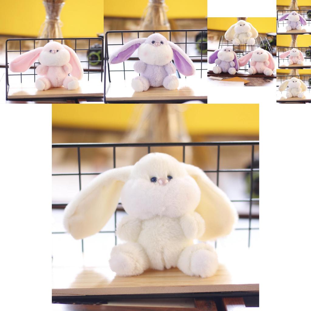 Adorable Cute Bunny Plush Keychain Soft Toy Charming Rabbit Bag Accessory