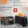 650W Household 2 Slice Toaster Small Breakfast Sandwich Maker Mini Portable Semi Automatic Bread Maker