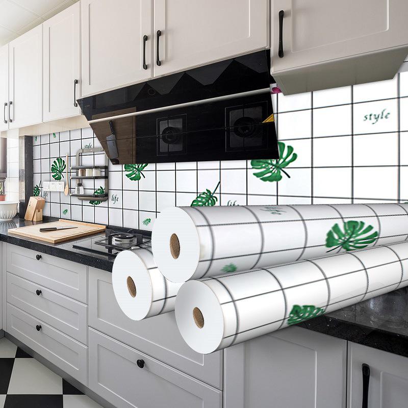 Водонепроницаемые Маслостойкие Самоклеящиеся Кухонные Обои для Плит и Вытяжек