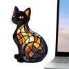 Ночные светильники для животных для детей Кошка Настольная лампа Ночные светильники для детей Смола Жуткие Хэллоуинские украшения для Рождества Дня рождения