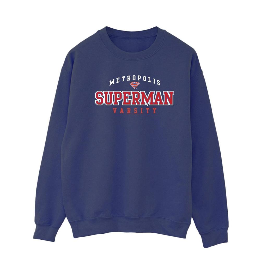 DC Comics Womens/Ladies Superman Metropolis Varsity Sweatshirt