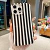 Милый полосатый чехол для телефона IPhone 17 Pro Max 16 15 Plus 14 13 Чехол Мягкий ТПУ Тонкий Ударопрочный Чехол для Телефона для Женщин Девушек